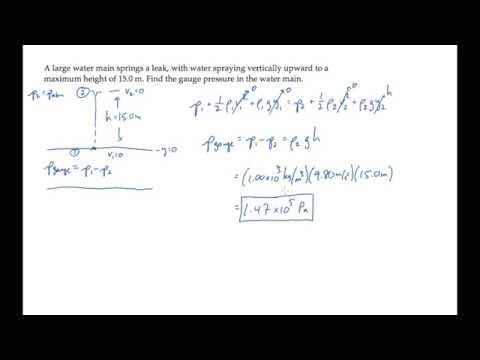 Fluids: Bernoulli's Equation.