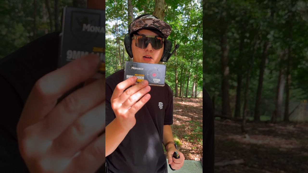 Стрельба 9-мм патронами в стальной гильзах