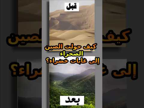كيف حولت الصين الصحراء إلى غابات خضراء