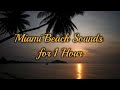 1 Hour of Miami Beach Wave Sounds for Sleep &amp; Relaxation | Miami Waves