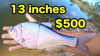 Fishing the WORLDS BIGGEST GLIDE BAIT! (With crazy results)