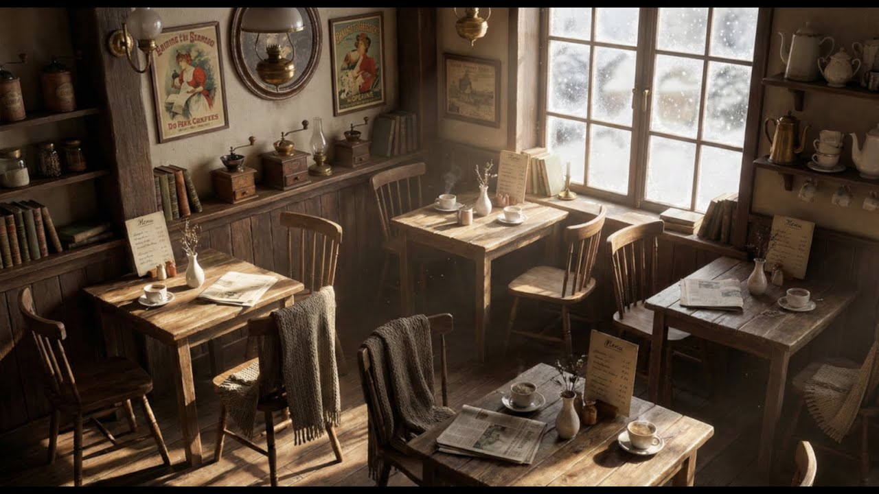 【ピアノBGM】冬の喫茶店でまどろむひととき │ Drowsy Moments in a Winter Café