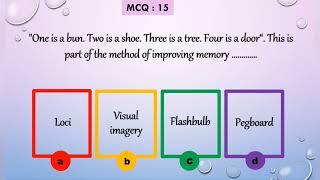 Memory MCQ with Explanation....(Eng/Urdu/Hindi)