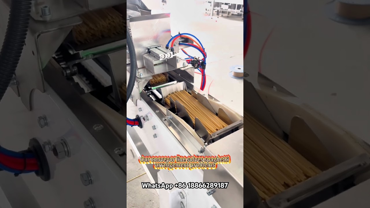 You need this machine to high speed packing your spaghetti