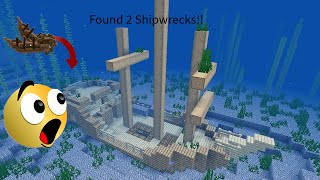 I Found Two SHIPWRECKS!! | Minecraft Java Ep1