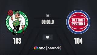 NBA Live Game Scoreboard MLK Day on NBA & Peacock | Boston Celtics Vs Detroit Pistons screenshot 3