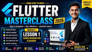 Flutter Masterclass 2026 #1 | Course Introduction & Roadmap | Learn Flutter from Scratch to Advanced