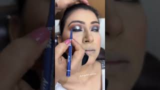 Metallic Eye Makeup Tutorial😍 #eyemakeup #makeup #softglam #tutorial