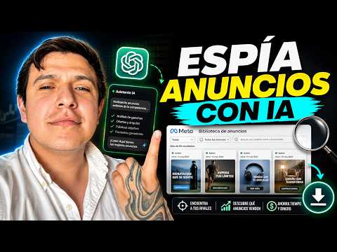 Así espío a mi competencia  IA + BIBLIOTECA DE ANUNCIOS DE META (Encuentra ideas que venden)