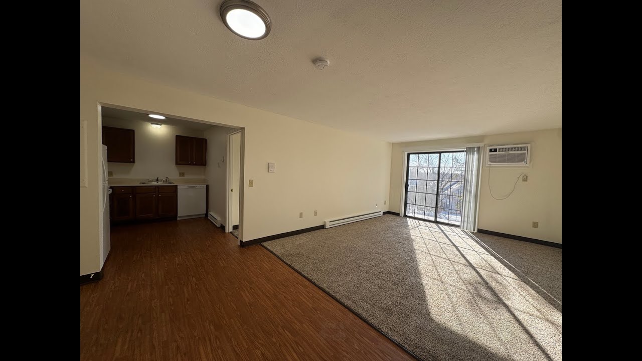 11 Railroad Ave 31: Video tour a 2-BR Derry, NH apt w/ balcony, parking & A/C, near rail trail.