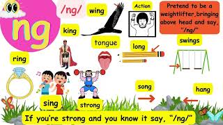 Jolly Phonics /ng/ Song with Lyrics,Sound,Action and Vocabulary