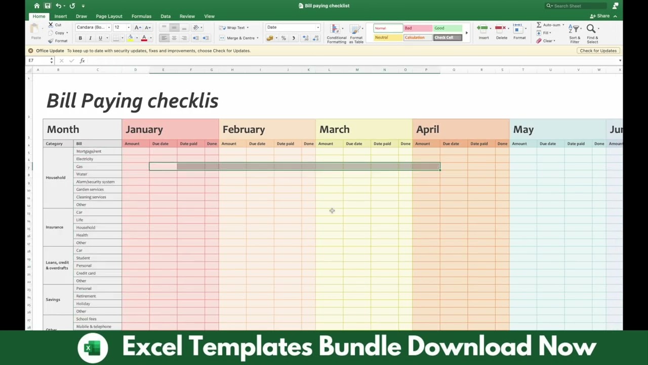 1000+ Excel Templates Bundle