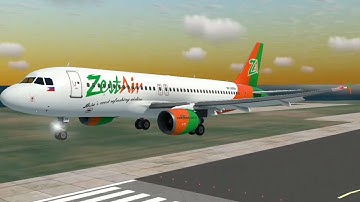 Zest Air A320 Landing and Taxiing to the Gate in Hong Kong Airport (New RFS HD Airports Update)