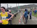 U17 women race  finish line footage at greenock