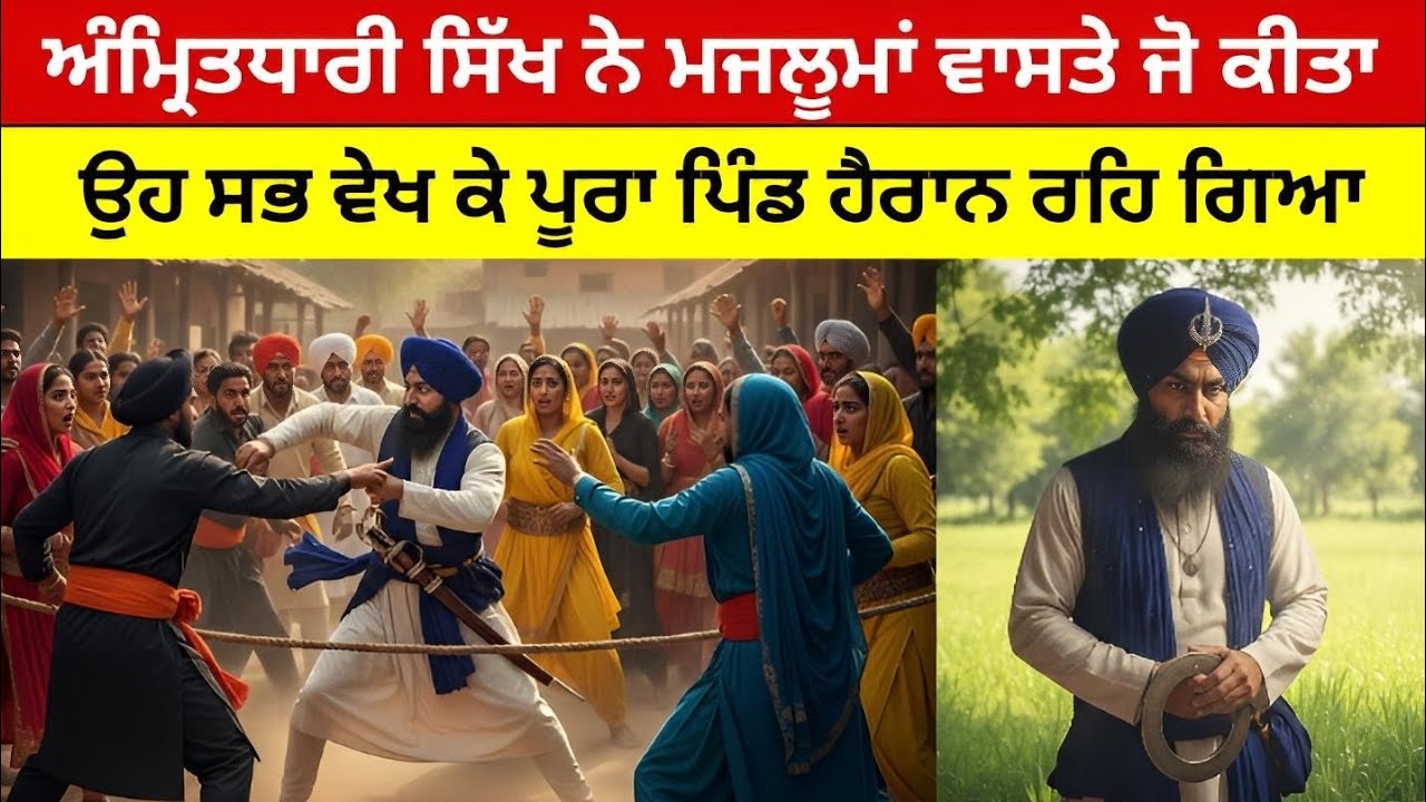 ਅੰਮ੍ਰਿਤਧਾਰੀ ਸਿੱਖ ਨੇ ਮਜਲੂਮਾਂ ਵਾਸਤੇ ਜੋ ਕੀਤਾ ਉਹ ਸਭ ਵੇਖ ਕੇ ਪੂਰਾ ਪਿੰਡ ਹੈਰਾਨ ਰਹਿ ਗਿਆ
