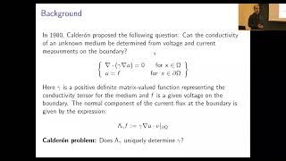 Inverse problems and the anisotropic Calder\'{o}n conjecture