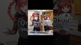 Orin x Okuu. Only time the cat is scared of the bird 💧🐈‍⬛💥🐦‍⬛ #touhou #anime #shipedit