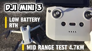 Low Battery Rth dji mini 3