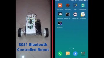 8051 Based Bluetooth Controlled Rorbot
