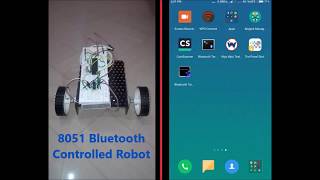 8051 Based Bluetooth Controlled Rorbot