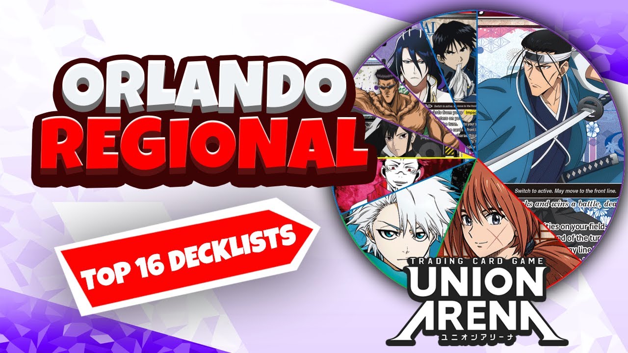 СПИСОК КАЖДОЙ 16 ЛУЧШИХ КОЛОД + дополнительно! — Union Arena Versus Games Orlando Regional, декаб...