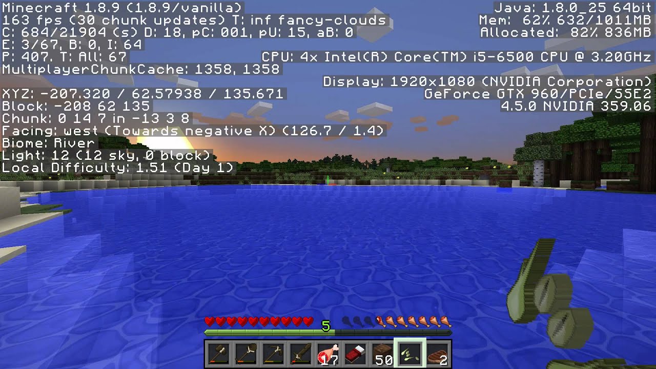MSI GTX 960 4GB SKYLAKE I5-6500 MINECRAFT TEST! - YouTube