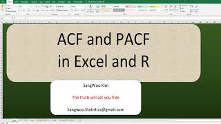 503 ACF and PACF in Excel and R