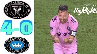 Inter Miami vs Charlotte FC Highlights. Leagues Cup Quarter Final. Full Match H. & All Goals #viral