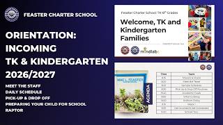 TK and K Orientation 2026 2027
