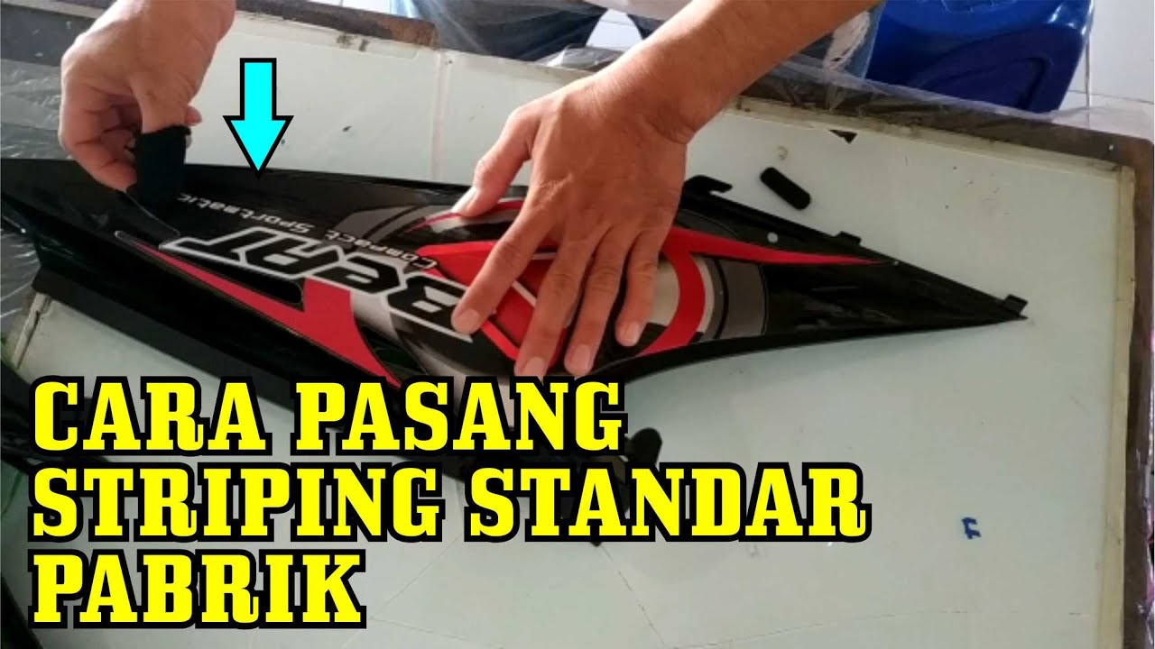 TUTORIAL CARA PASANG STRIPING STANDAR PABRIK..