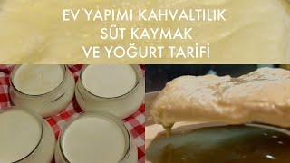 Ev Yapimi Süt Kaymak Ve Yoğurt Tari̇fi̇