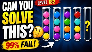 🧠 CAN YOU SOLVE THIS BALL SORT PUZZLE 🤨 | 99% FAIL LEVEL 66