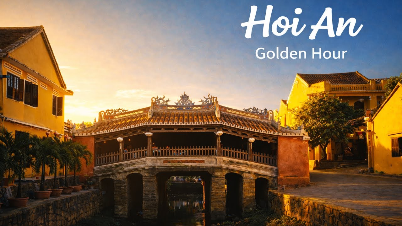 Way to Old Town in Hoi An, Vietnam – Old Town Golden Hour Ambience | 4K ASMR