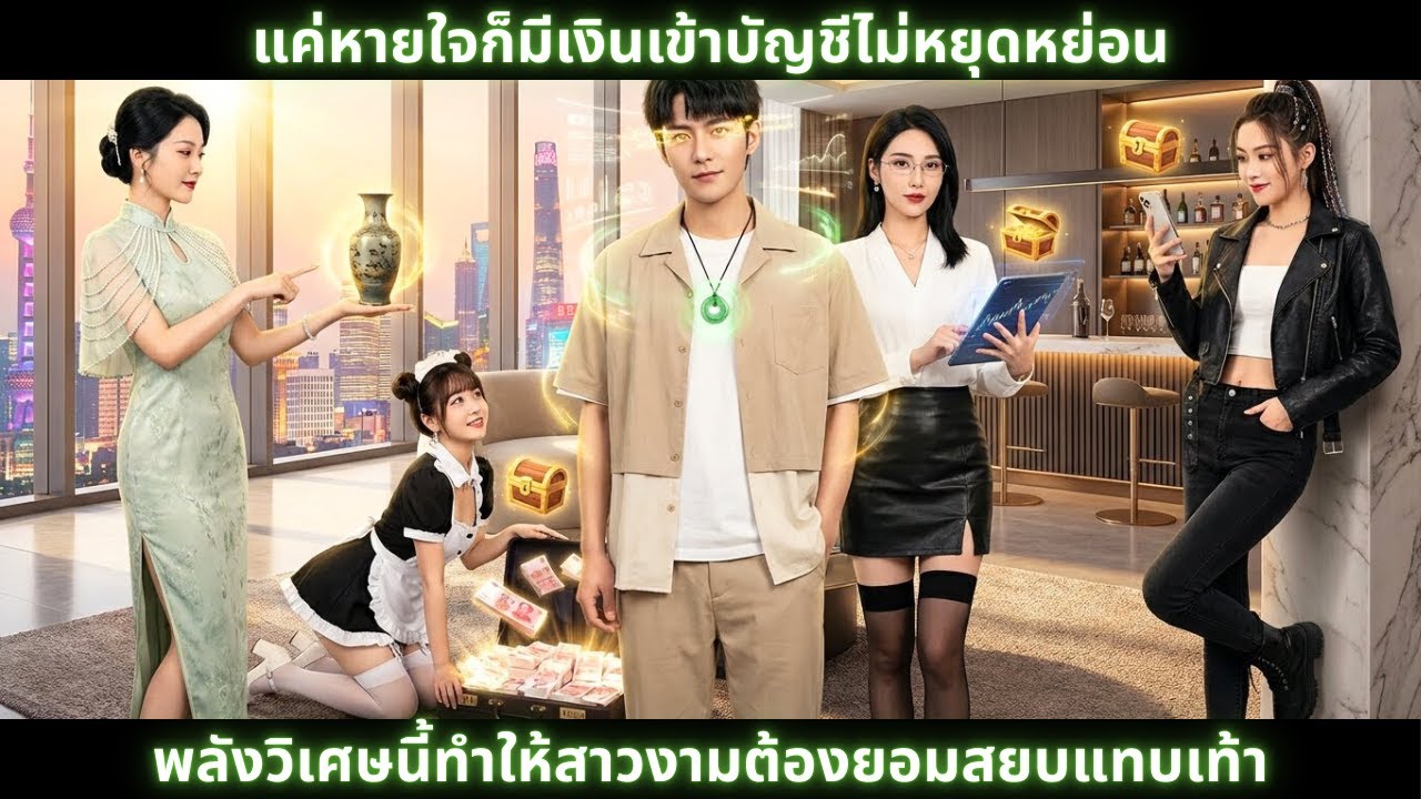 [ซีรีส์จีน] แค่หายใจก็มีเงินเข้าบัญชีไม่หยุดหย่อน พลังวิเศษนี้ทำให้สาวงามต้องยอมสยบแทบเท้า