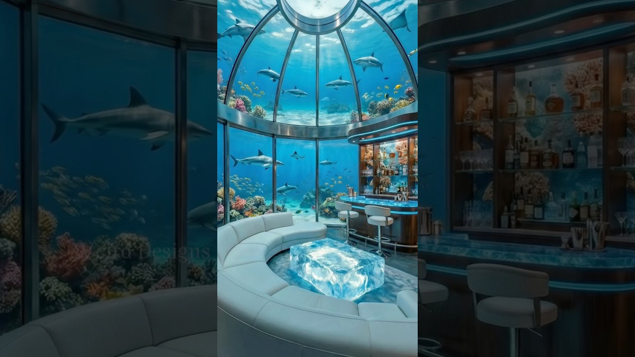 Incredible underwater epoxy lounge with ocean views