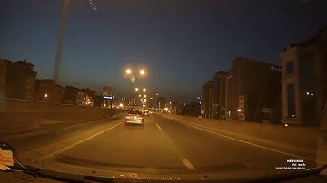 Camera hành trình WEBVISION S8 - Cảnh báo lấn làn đường ( giây 17 ) - trời tối