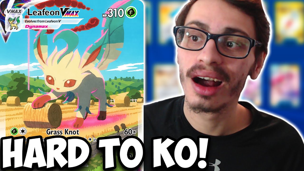 Leafeon VMAX Is Hard To KO! QUAD Leafeon VMAX Deck, Lot's Of Healing! PTCGO