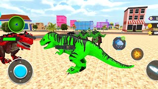 Dino Robot Transformation multi Robot New Mega Fight in City Game - Android Gameplay 32 screenshot 2