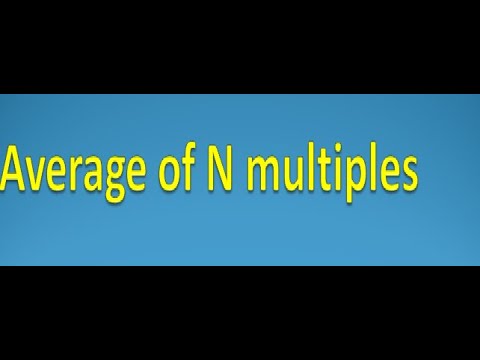 Average of N multiples | Asked in Mindtree written on 16th Jan 2022