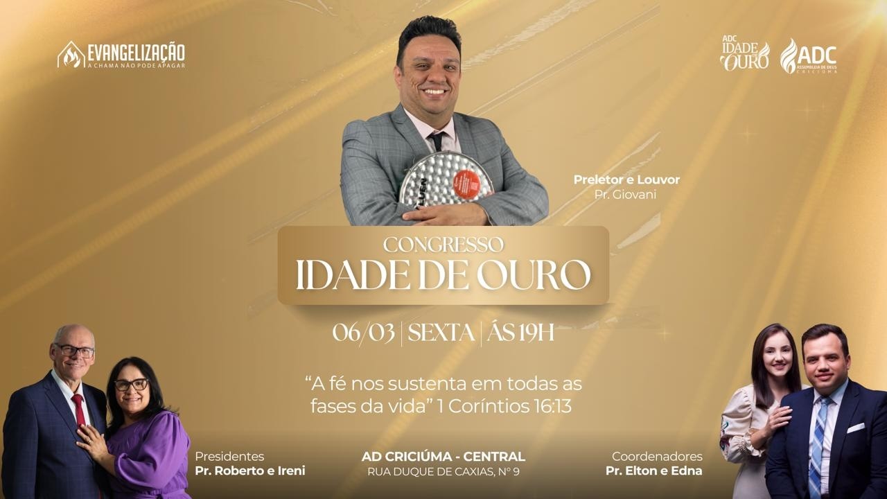 CONGRESSO IDADE DE OURO | AO VIVO | 06 - 03 - 2026.