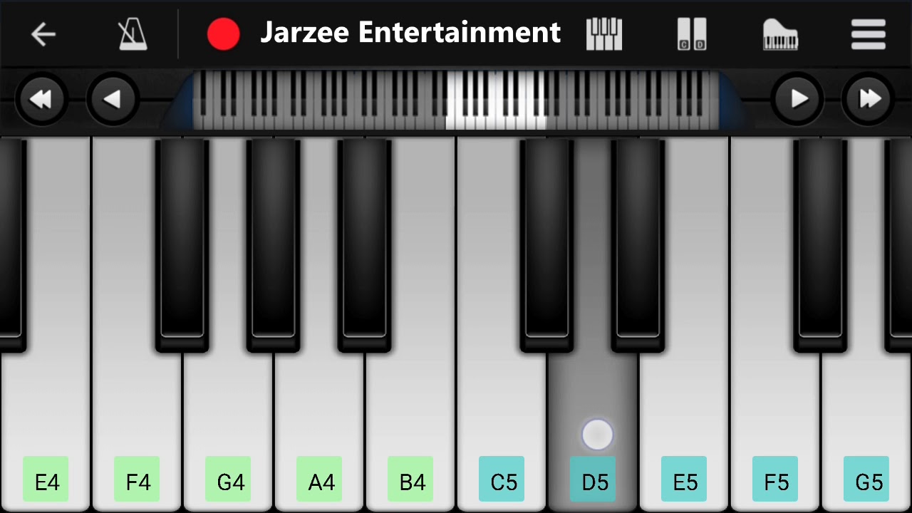 Kyon Ki Itna Pyar (Salman Khan) - Easy Mobile Piano Tuturial | Jarzee Entertainment