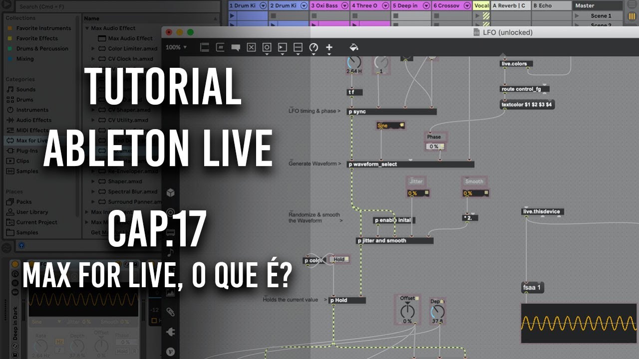 Ableton Live - Tutorial 17: MAX FOR LIVE. o que é? - YouTube