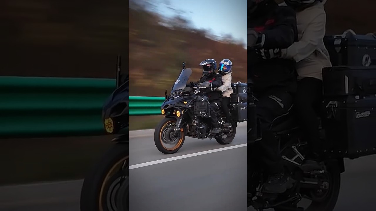 Benelli Trk 552x Advanture Motercycle She Holding Tight? 😅🏍️