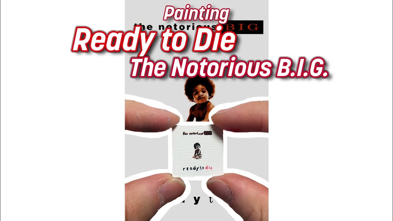 The Notorious B.I.G. “Ready to Die” | Mini canvas acrylic painting!