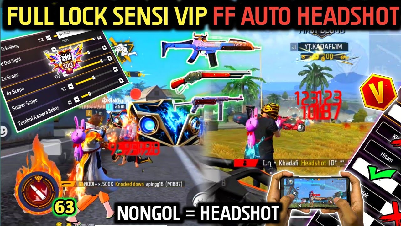 2026 VIRAL ( SENSI VIP FF AUTO HEADSHOT ) ⚙️🔓CARA SETTING SENSITIVITAS FF AUTO HEADSHOT & SETTING