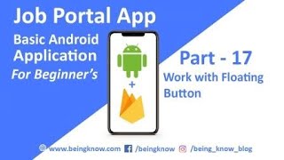 Job Portal App - Part 17 | Work with Floating Button screenshot 4