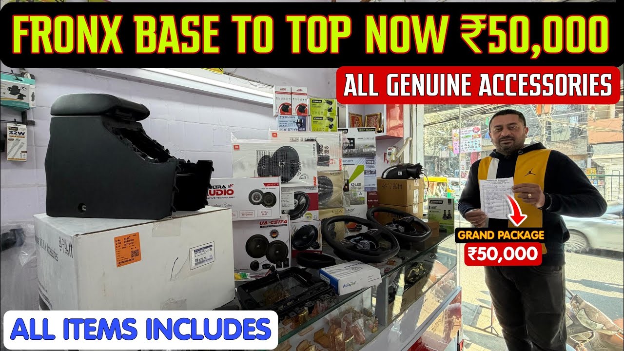 Fronx Base To Top Now ₹50,000 ✅ Fronx Genuine Accessories With Price ✅ Fronx Modification 