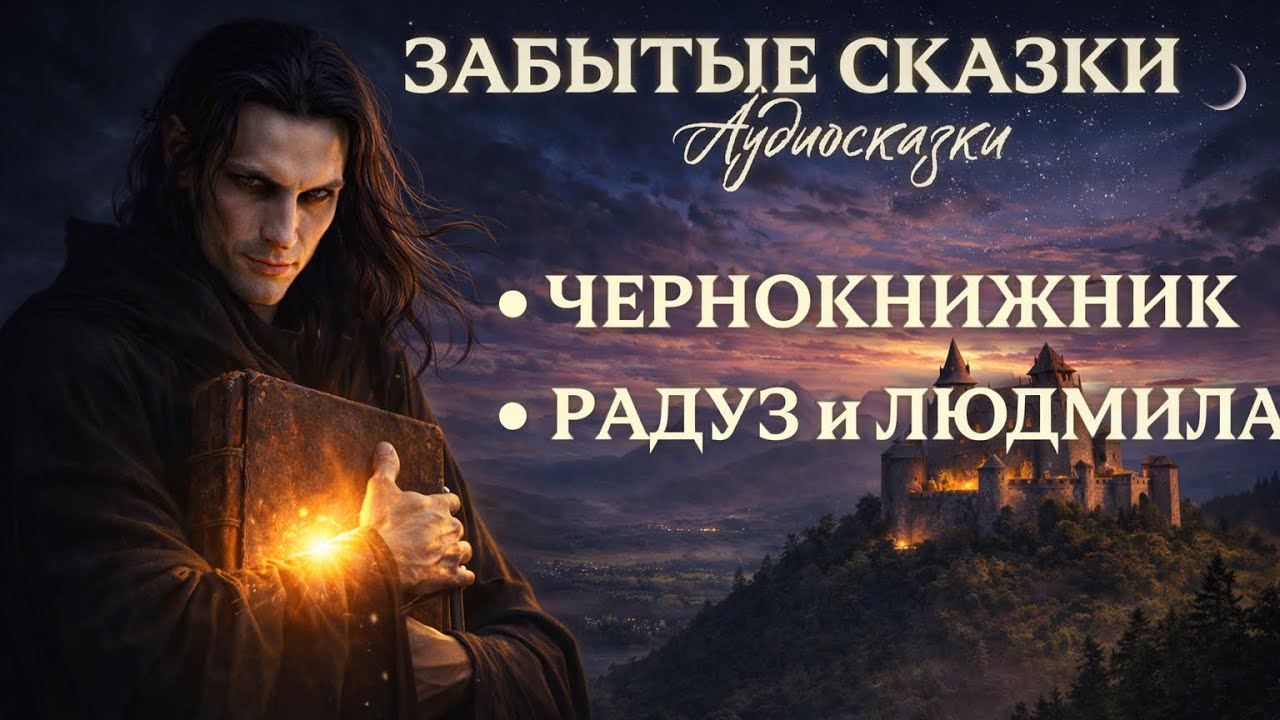 🎙️ЧЕРНОКНИЖНИК 🌚✨ РАДУЗ И ЛЮДМИЛА 🫅🏻🦆ЗАБЫТЫЕ СЛОВАЦКИЕ СКАЗКИ 