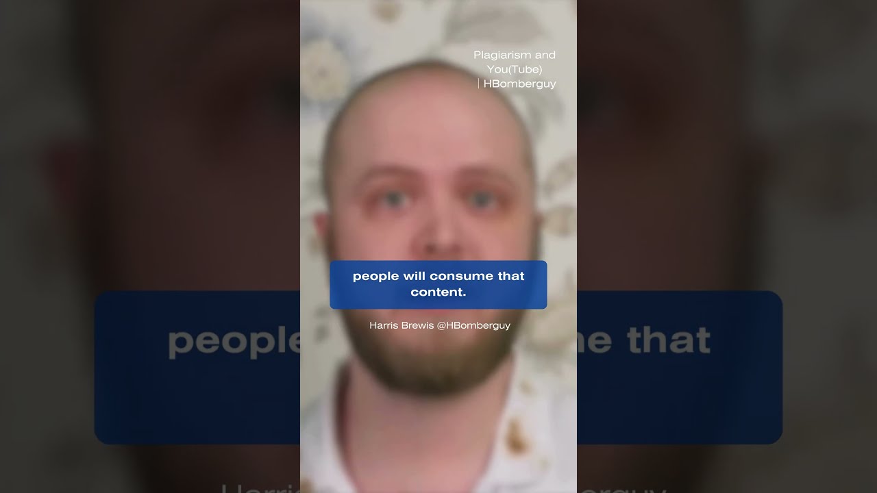 HBomberguy S Response Following Plagiarism And You Tube 