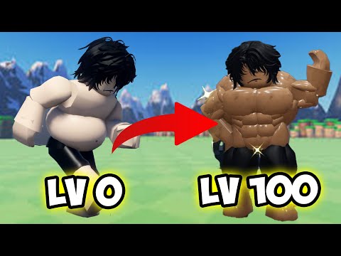AKU DARI GENDUT JADI BEROTOT DI ROBLOX GYM LEAGUE
